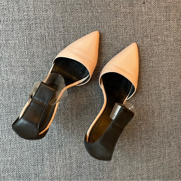 Tibi Black and Peach Stiletto with PVC Ankle Strap - 39.5 - Picture 4 of 5